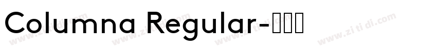 Columna Regular字体转换